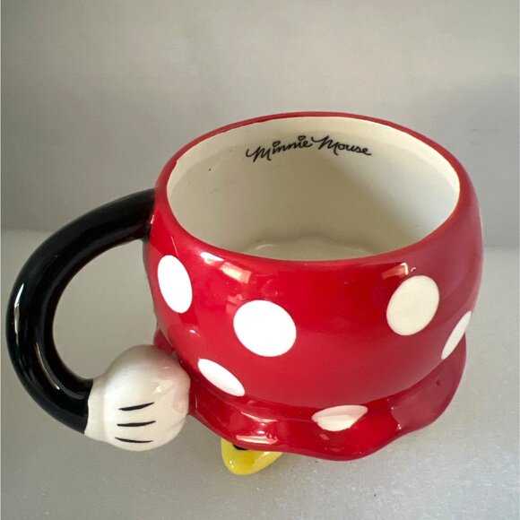 Disney Mug Minnie Mouse Ceramic Original Box Shoes White Gloves Kitchencore - Picture 6 of 7